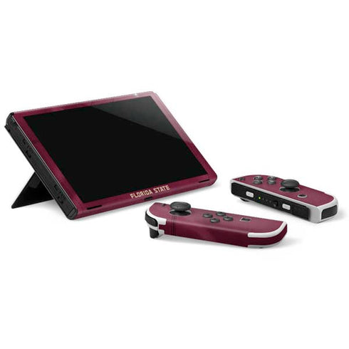 Florida State University Red Jersey Nintendo Switch OLED (2021) Skin